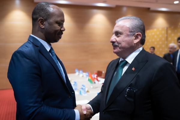 TBMM Başkanı Şentop, Burkina Faso Meclis Başkanı Bougouma ile görüştü