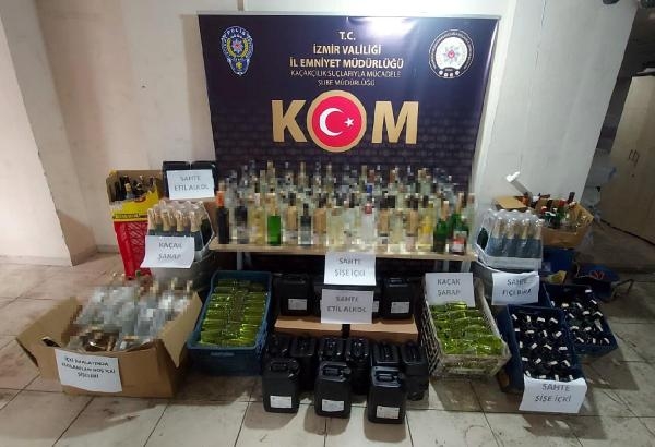 İzmir'de sahte içki üreten şebekeye operasyon: 11 gözaltı