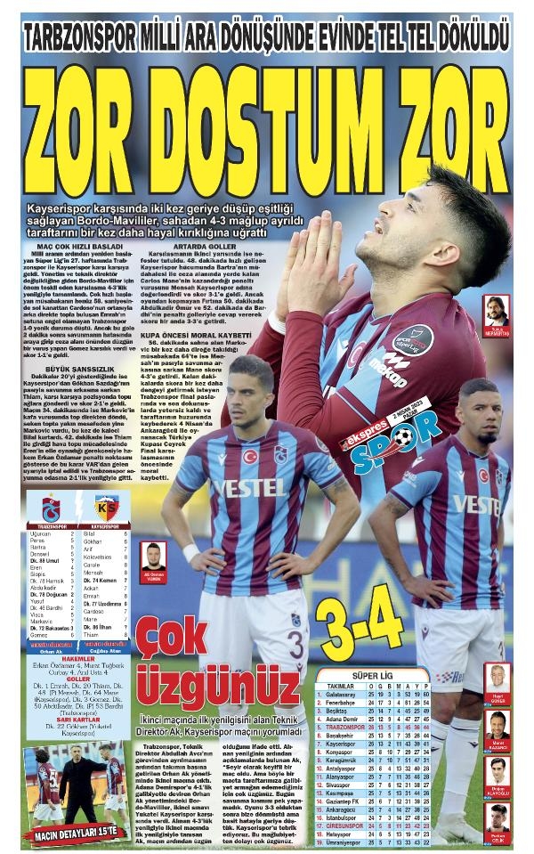 Orhan Ak’lı Trabzonspor’dan kötü başlangıç