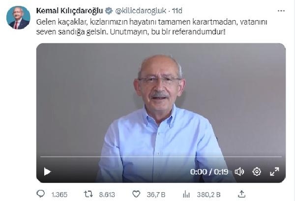 Kılıçdaroğlu: Vatanını seven sandığa gelsin