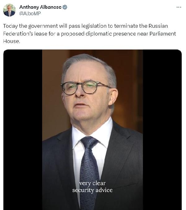 Avustralya, Rus elçiliğine ‘güvenlik gerekçesiyle’ izin vermedi