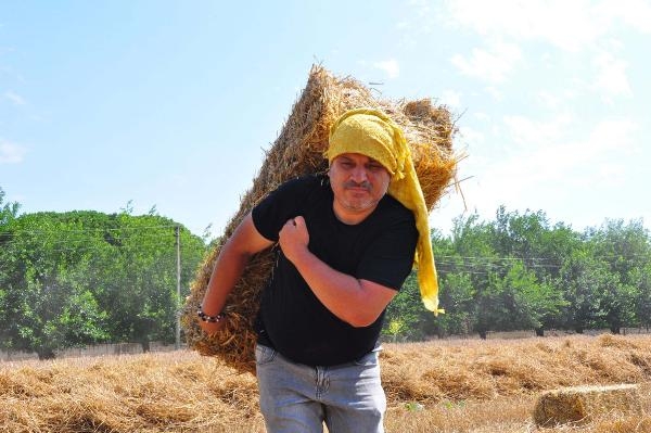 Öğrencileri için tek başına buğday ekip, hasat yapıyor - YENİDEN