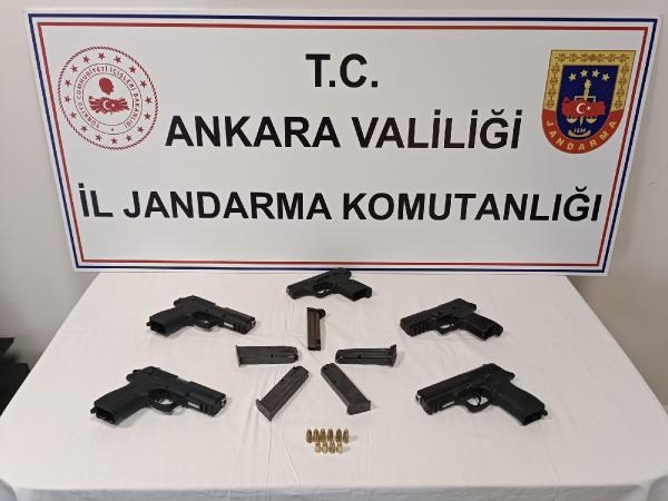 Ankara'da silah operasyonu; 5 adet tabanca ele geçirildi