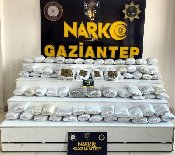 Gaziantep'te 41 kilo uyuşturucuya 1 tutuklama